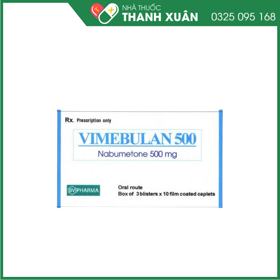 Vimebulan 500 điều trị thoái hóa khớp và viêm khớp dạng thấp